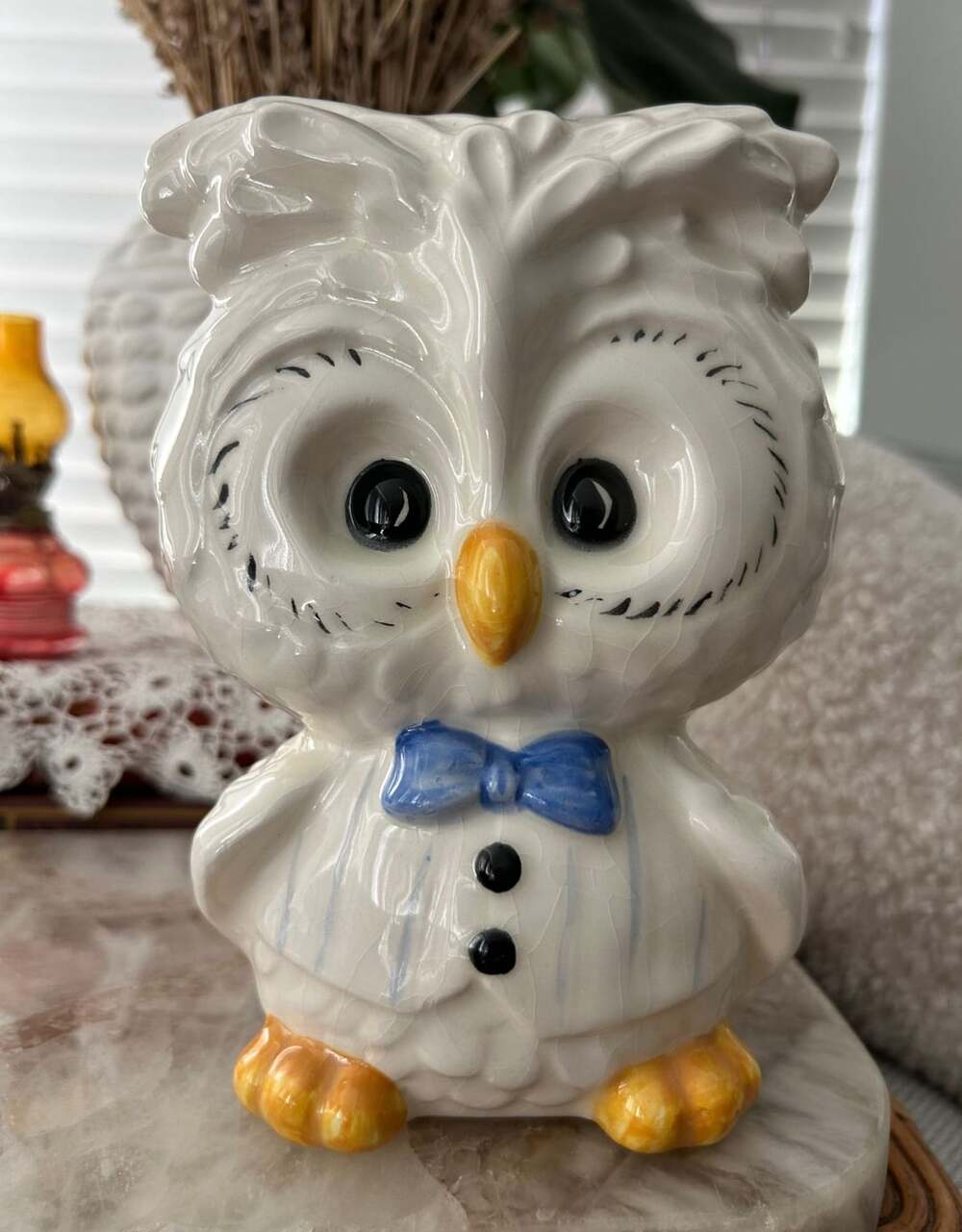 Vintage Ceramic Owl Figurine